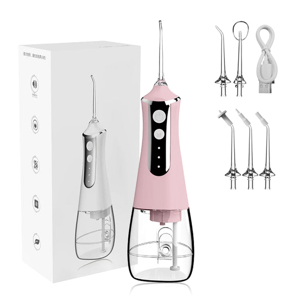 Dental Water Flosser with 5 Nozzles